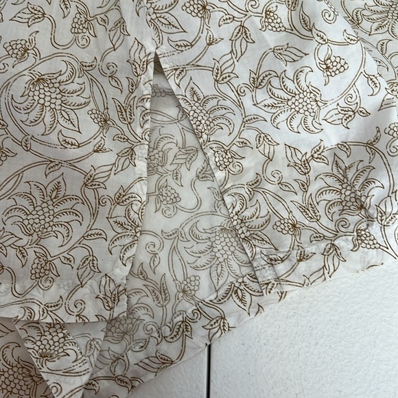 CP SHADES Sz M Vintage Tunic Top Ivory Floral Print Cotton - Picture 8 of 8